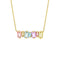 Ann Emerald Cut Pastel Bar Pendant - 1